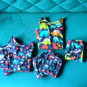 Cuddl Duds Kids Base Layer Pants and Tops, 4T, Dinosaur